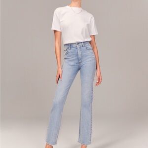 Abercrombie & Fitch Women's High Rise Light Blue Jeans